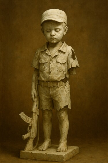 Child of the Warlords Digitale Kunst mit dem Titel "Child of the Warlor…" von Alberto Capitani, Original-Kunstwerk, KI-generiertes Bild