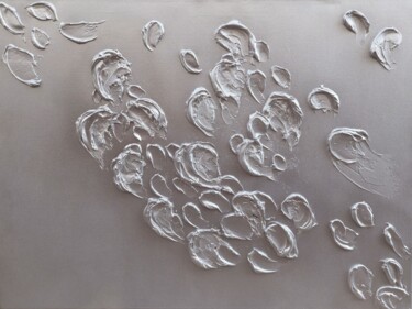 Frozen Schilderij getiteld "Frozen" door Julie Bevan, Origineel Kunstwerk, Acryl Gemonteerd op Frame voor houten brancard