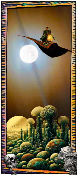 Time Fades. Imagination Devours Arte digitale intitolato "Time Fades. Imagina…" da Nathan Guinjard, Opera d'arte originale, Collage digitale