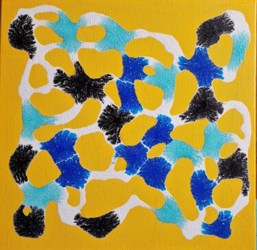绘画 标题为“Abstraction 47” 由Anastasiia Doro, 原创艺术品, 丙烯 安装在木质担架架上