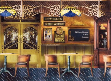 Drawing titled "Interior Design Pub…" by Daniel Perry, Original Artwork