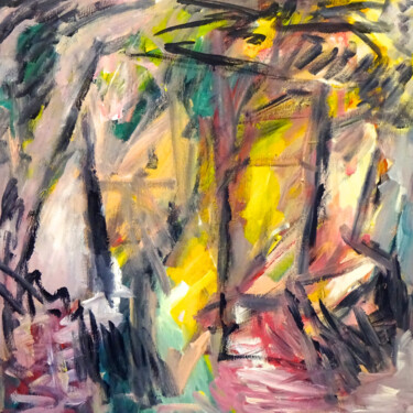绘画 标题为“Composition 7188” 由Engelina Zandstra, 原创艺术品, 丙烯 安装在木质担架架上