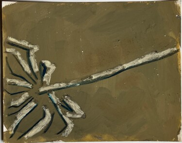 Schilderij getiteld "Stakes" door Birgit Karg, Origineel Kunstwerk, Gouache