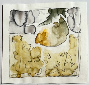 Schilderij getiteld "Florgan 3" door Birgit Karg, Origineel Kunstwerk, Aquarel
