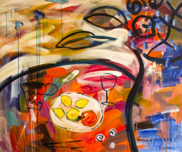 绘画 标题为“Homage to Matisse 2” 由Simonida Djordjevic, 原创艺术品, 丙烯