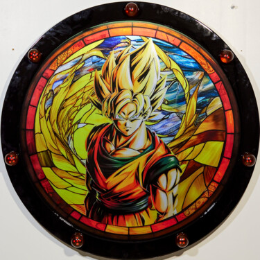 绘画 标题为“Goku SuperSaiyajin” 由Angela Gomes, 原创艺术品, 树脂