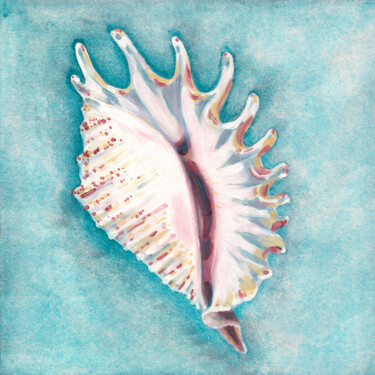 Painting titled "Ocean Melody" by Tanya Sviatlichnaya, Original Artwork, Tempera