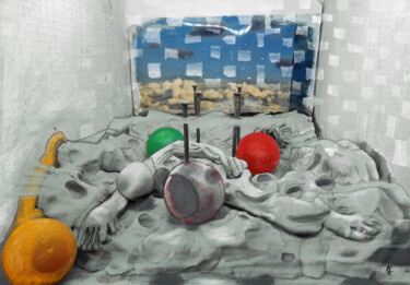 数字艺术 标题为“plastic world Nr. 2” 由Franziska Kolbe, 原创艺术品, 粘土