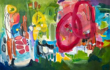 Pittura intitolato "Large-scale abstrac…" da Kateryna Malomuzh, Opera d'arte originale, Acrilico
