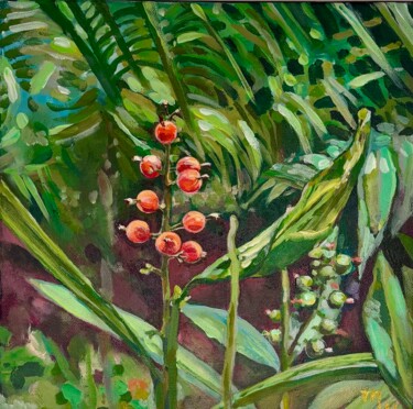 Jungle Fruit Painting titled "Jungle Fruit" by Tatiana Shakh, Original Artwork, Acrylic