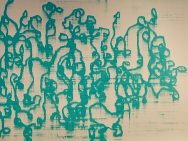 「This kind of troubl…」というタイトルの絵画 Luca Brandiによって, オリジナルのアートワーク, オイル アルミニウムにマウント