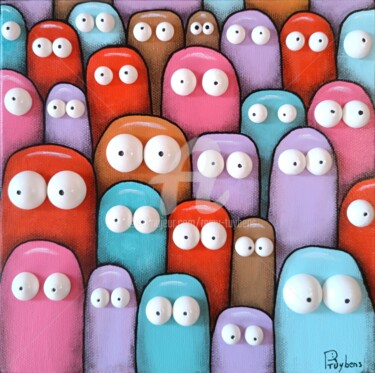 Schilderij getiteld "Gang 10" door Remy Tuybens, Origineel Kunstwerk, Acryl
