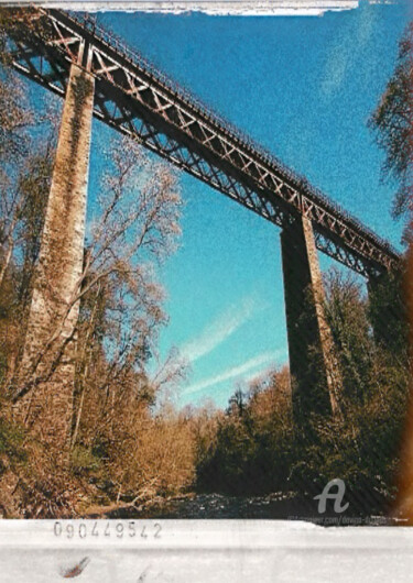 The Majestic Larkhall Viaduc Scotland Photography titled "The Majestic Larkha…" by Davina Dugnas, Original Artwork, Manipulated Photography Mounted on Wood Stretc…