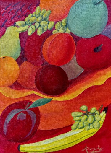 绘画 标题为“Impression of Fruit” 由Anthony Dunphy, 原创艺术品, 丙烯
