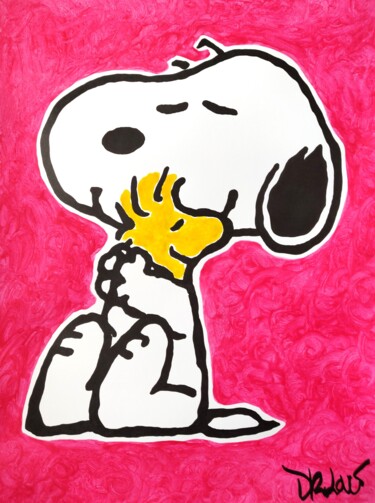 绘画 标题为“Snoopy magic love” 由Dr. Love, 原创艺术品, 丙烯