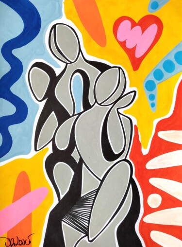 Pintura titulada "The lovers" por Dr. Love, Obra de arte original, Acrílico