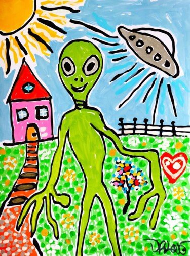 Pittura intitolato "A new home" da Dr. Love, Opera d'arte originale, Acrilico