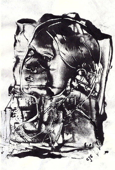 Printmaking titled "The Environmentalist" by Christian Envall, Original Artwork, Embossing