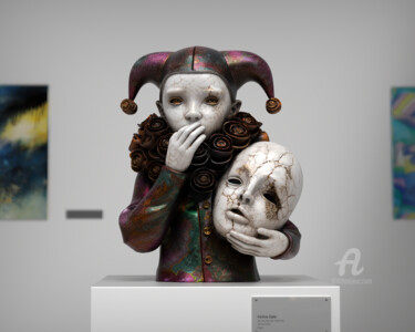 No one has ever heard me "No one has ever hea…" başlıklı Heykel Mothia Bella tarafından, Orijinal sanat, Rezine