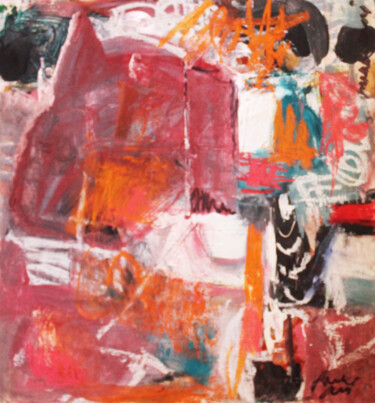 Painting titled "Tribal sign" by Giovanna Crescenzi, Original Artwork, Oil