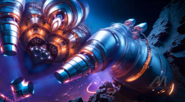 Digital Arts titled "Converter II" by Dejan Vucelic, Original Artwork, AI generated image