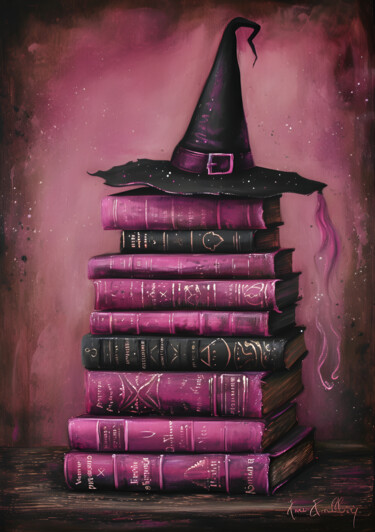 Цифровое искусство под названием "Witch's Spellbook S…" - 春宇 关, Подлинное произведение искусства, Изображение, сгенерированн…