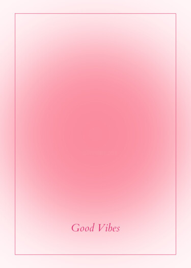 Digital Arts titled "Radiant Pink Gradie…" by Chun Yu Guan, Original Artwork, AI generated image Mounted on Cardboard