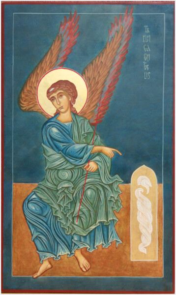 绘画 标题为“Angel of the Resurr…” 由Evija Rudzite, 原创艺术品, 颜料