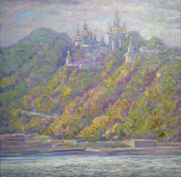 View of the Lavra "View of the Lavra" başlıklı Tablo Leonid Pavlenko tarafından, Orijinal sanat, Petrol Ahşap Sedye çerçevesi üzerine monte ed…