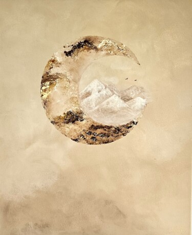 Malerei mit dem Titel "Montagnes intérieur…" von K.Alexia_art, Original-Kunstwerk, Acryl Auf Keilrahmen aus Holz montiert