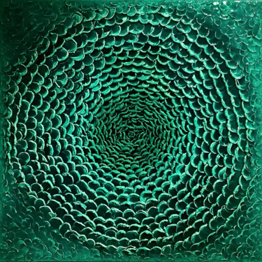 绘画 标题为“Ipnosi” 由X_píró, 原创艺术品, 树脂 安装在木板上