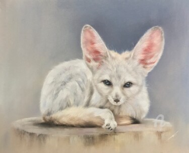 Fennec fox Рисунок под названием "Fennec fox" - Irene_art, Подлинное произведение искусства, Пастель