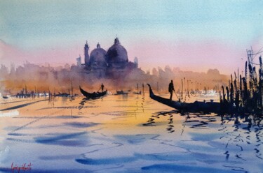 Painting titled "Venice 130" by Giorgio Gosti, Original Artwork, Watercolor