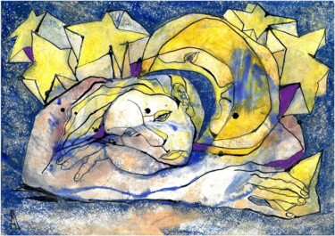 Starfall "Starfall" başlıklı Resim Анна Пронько tarafından, Orijinal sanat, Pastel
