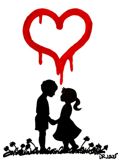 Pintura titulada "me and you" por Dr. Love, Obra de arte original, Acrílico