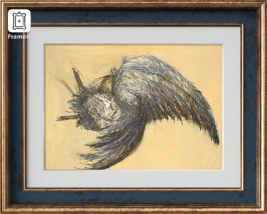 Painting titled "Twisted Flight seco…" by Loredana Culea, Original Artwork, Oil