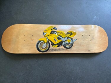 Картина под названием "Moto VTR" - Maïlys Painting, Подлинное произведение искусства, Акрил Установлен на Деревянная рама дл…