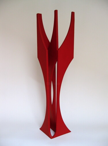 Sculpture titled "Begegnung" by Jana Linn, Original Artwork, Wood