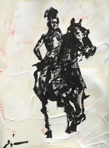 Schilderij getiteld "Étude d’après Meiss…" door Dominique Dève, Origineel Kunstwerk, Acryl