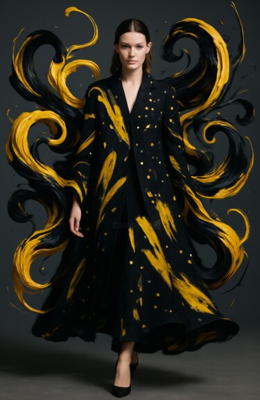 GOLDEN VORTEX: WOMANS POWER Arte digitale intitolato "GOLDEN VORTEX: WOMA…" da Umur Hozatli, Opera d'arte originale, Immagine generata dall'IA Montato s…