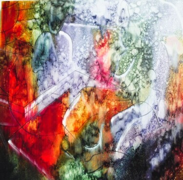 绘画 标题为“Nosso tempo Junho-11” 由Antonio Guimaraes, 原创艺术品, 水彩