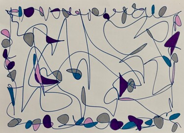 Peinture intitulée "Crtl" par Loane Blanchard, Œuvre d'art originale, Marqueur