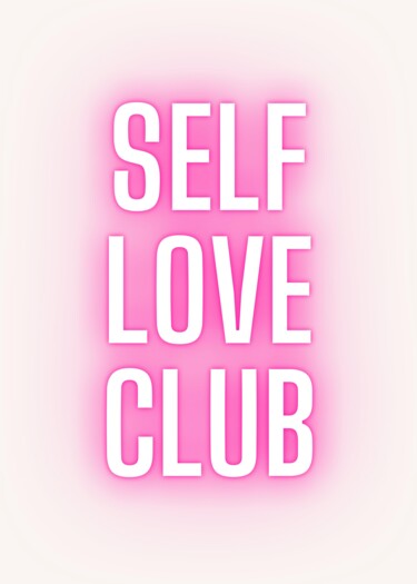 数字艺术 标题为“Self Love Club - Em…” 由春宇 关, 原创艺术品, AI生成的图像 安装在纸板上