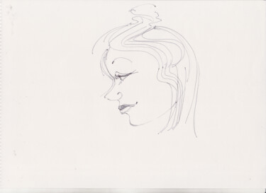 Disegno intitolato "2025-3" da Frédéric Avez, Opera d'arte originale, Biro