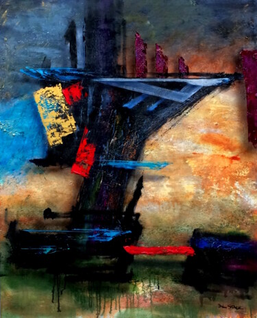 Peinture intitulée "'The Illusion of Kn…" par Ben Stack, Œuvre d'art originale, Acrylique