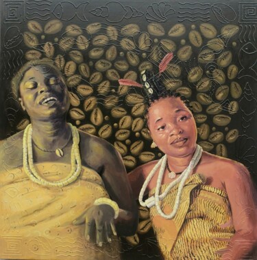 Pittura intitolato "Ayanmo, Thread of D…" da Sanya Gbemileke, Opera d'arte originale, Acrilico