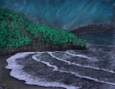 Schilderij getiteld "Forgotten place" door Alicia Lopez, Origineel Kunstwerk, Pastel