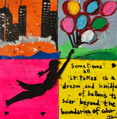 Beyond the Boundaries of Color Pittura intitolato "Beyond the Boundari…" da David Harianna, Opera d'arte originale, Gouache