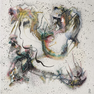 Schilderij getiteld "Ballata n.1" door Daniele Rebecchi, Origineel Kunstwerk, Aquarel