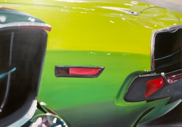 Peinture intitulée "Ford Mustang Dodge…" par Gilbert Duchamp, Œuvre d'art originale, Acrylique